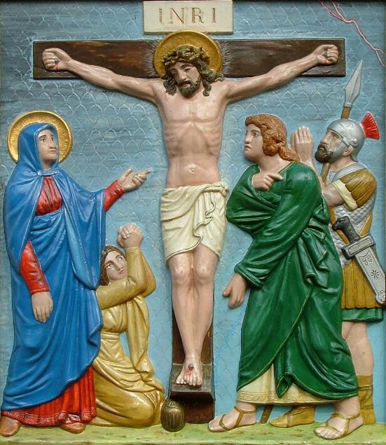 Jesus stirbt am Kreuz
      